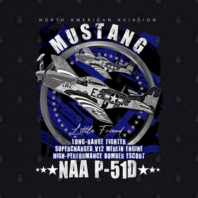 P-51 Mustang | North American Aviation WW2 P51 Fighter Plane by aeroloversclothing